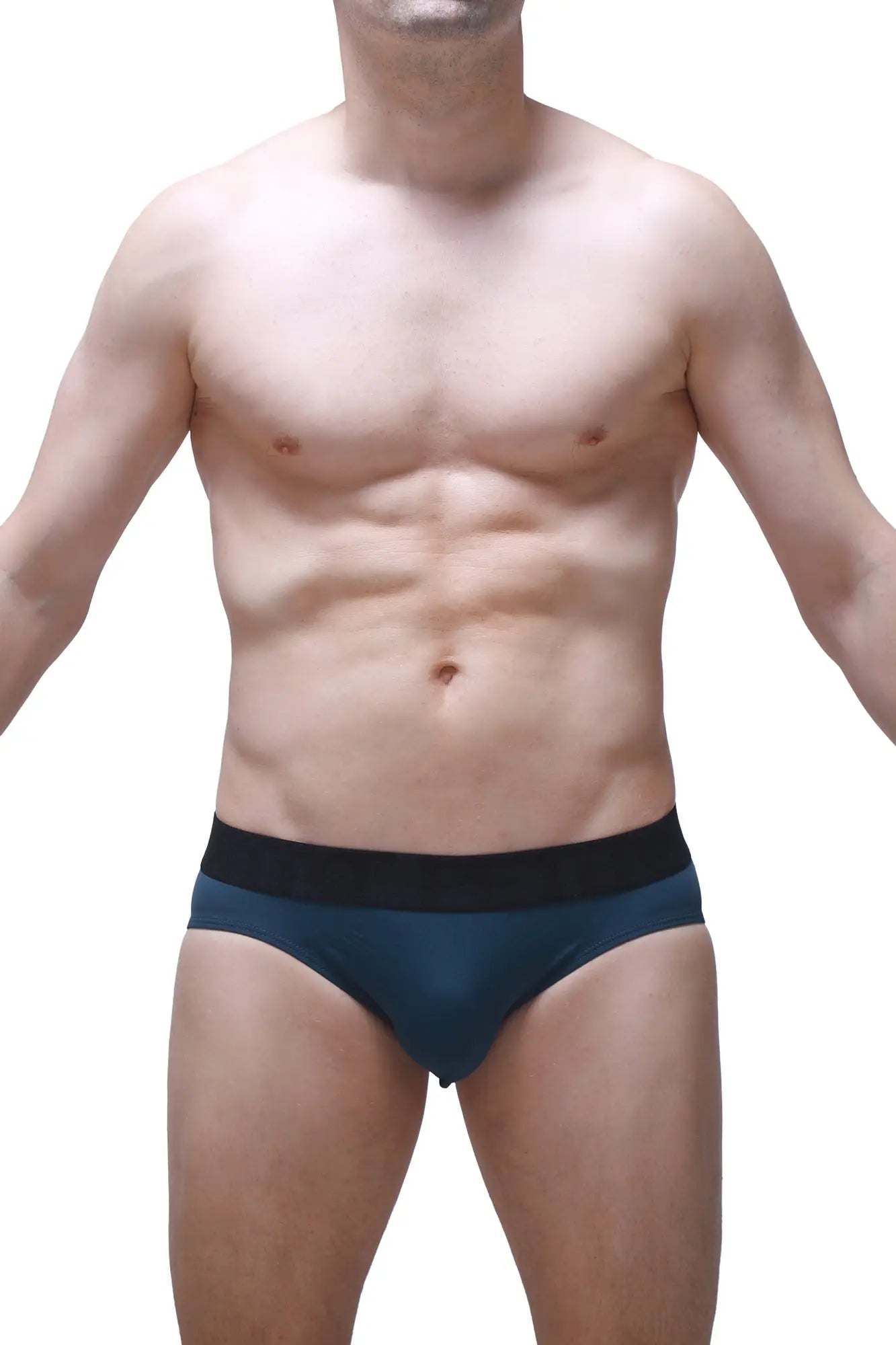 Dark blue briefs with a black waistband brief bozas blue offering comfortable fit and stylish design