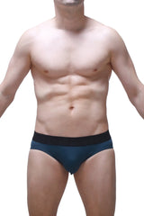 Dark blue briefs with a black waistband brief bozas blue offering comfortable fit and stylish design