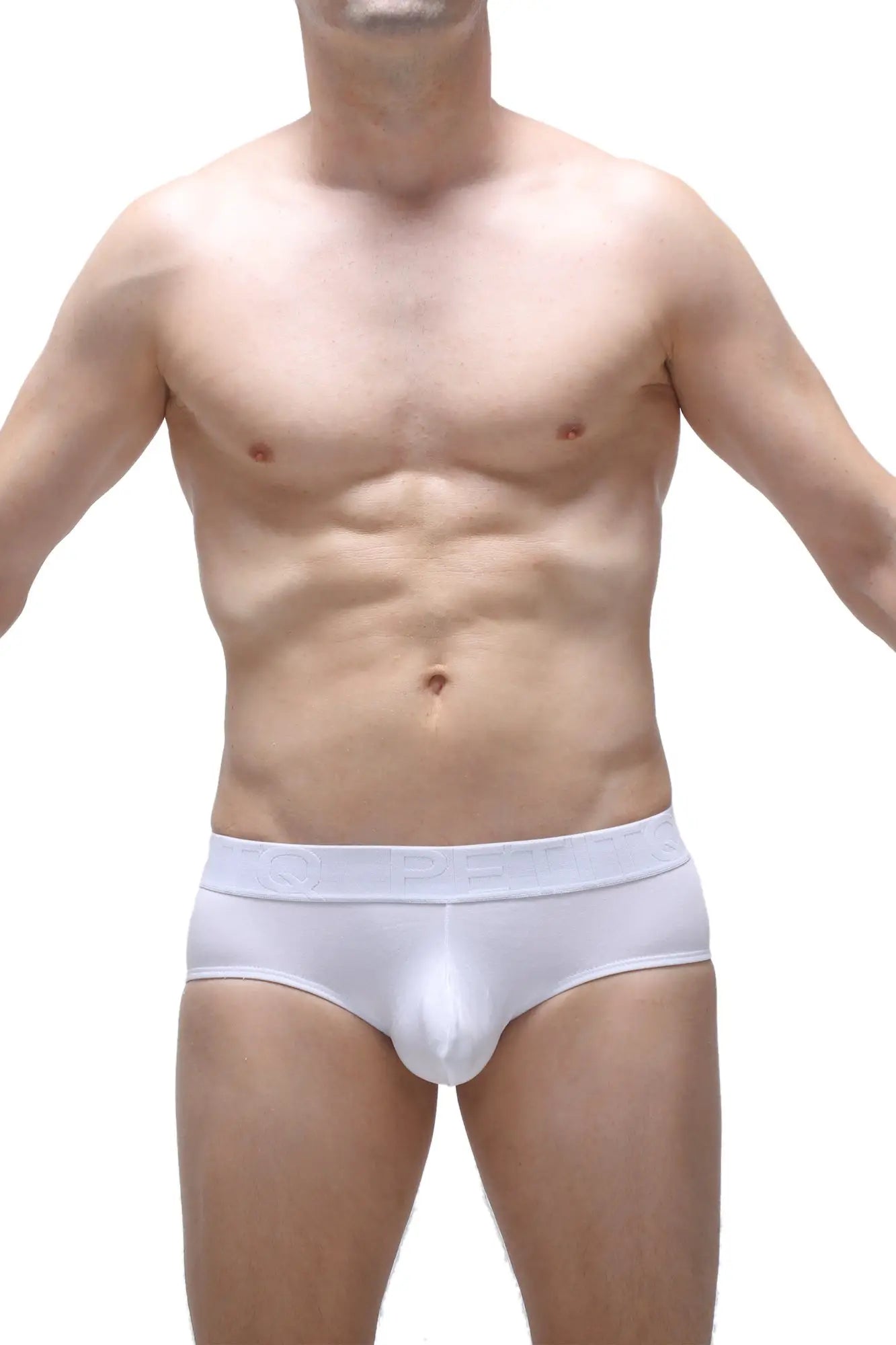 White mens briefs cernin modal white with smooth form fitting design and subtle elastic waistband