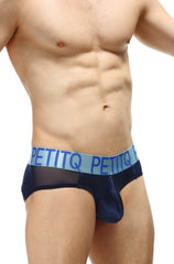 PetitQ Brief Luguet Satin Navy