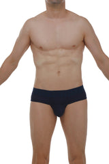 Navy blue petits brief paliz modal briefs with smooth form fitting design in modal fabric visible from front