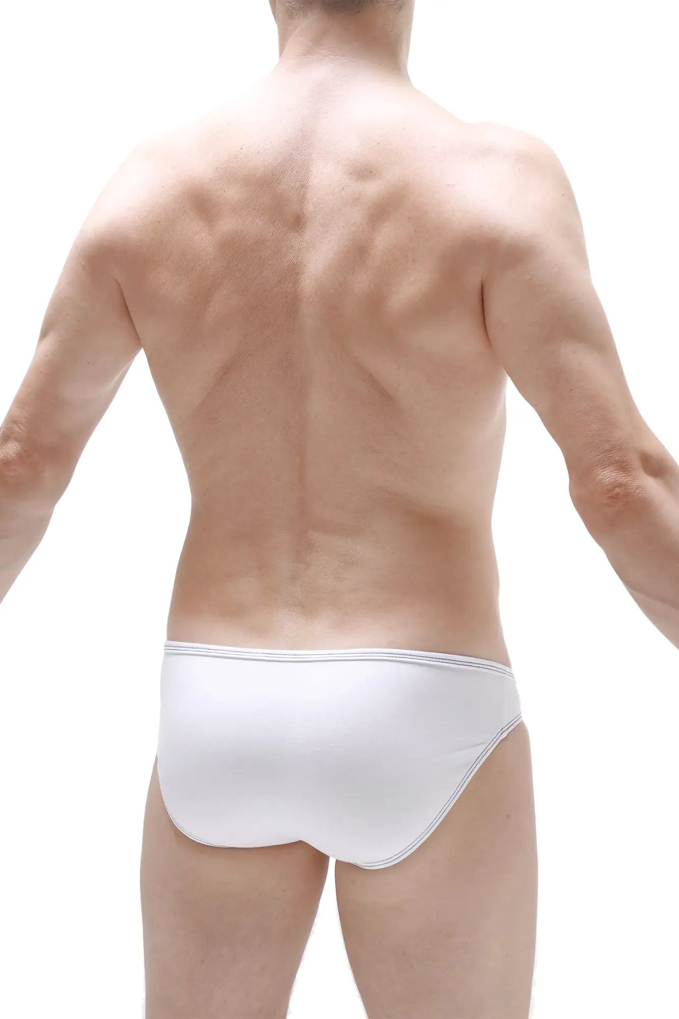 White briefs puget modal with a smooth form-fitting design in white color for comfortable everyday wear