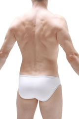 White briefs puget modal with a smooth form-fitting design in white color for comfortable everyday wear