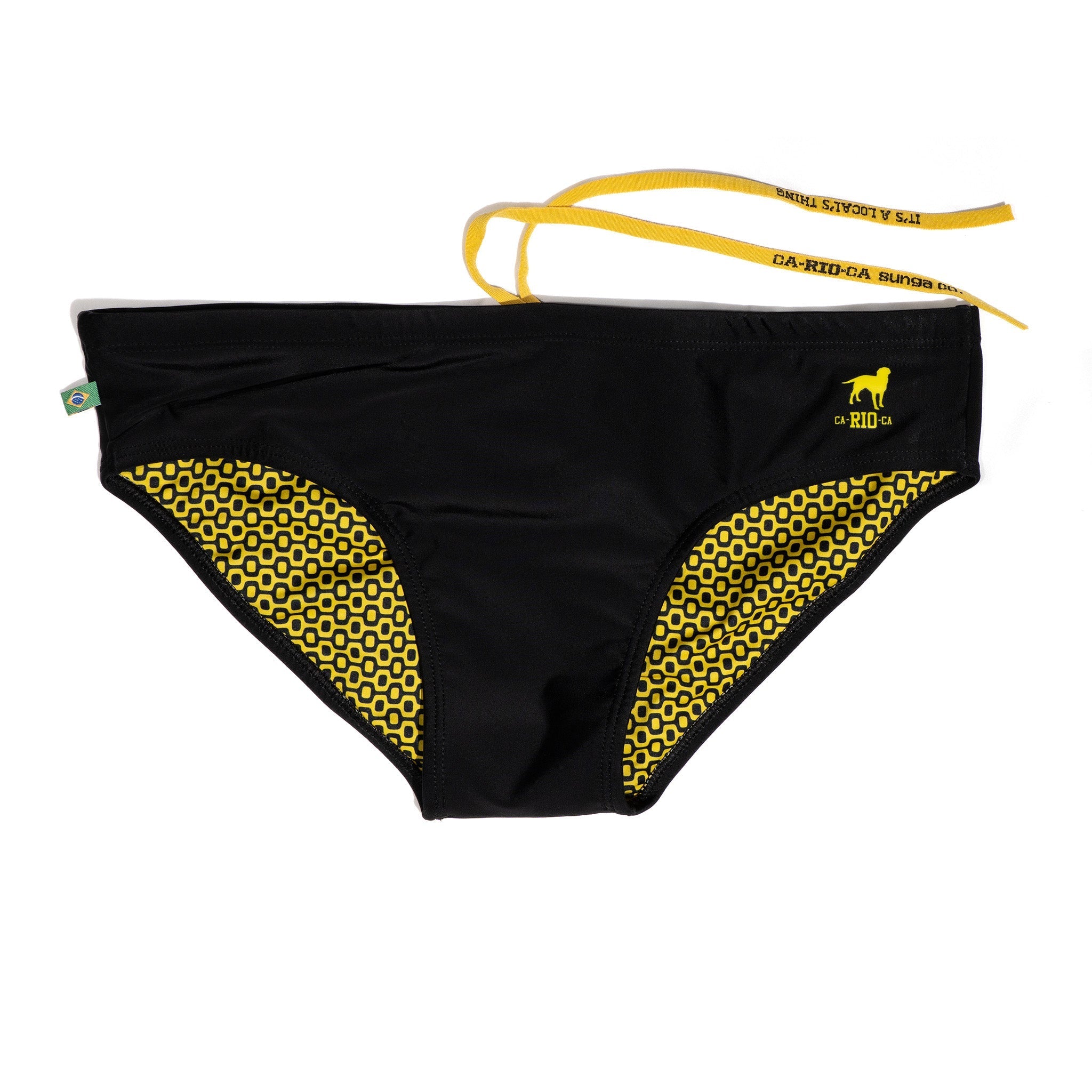 CA-RIO-CA Brief Cut Solids Sunga - Male Bathing Suit