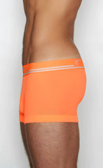 Bright orange c-in2 trunk 1023 boxer briefs with matching waistband featuring two silver stripes and small side logo