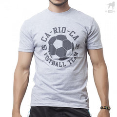 T-shirt à manches courtes de l'équipe de football CA-RIO-CA Gris CRC-A203125 Taille M