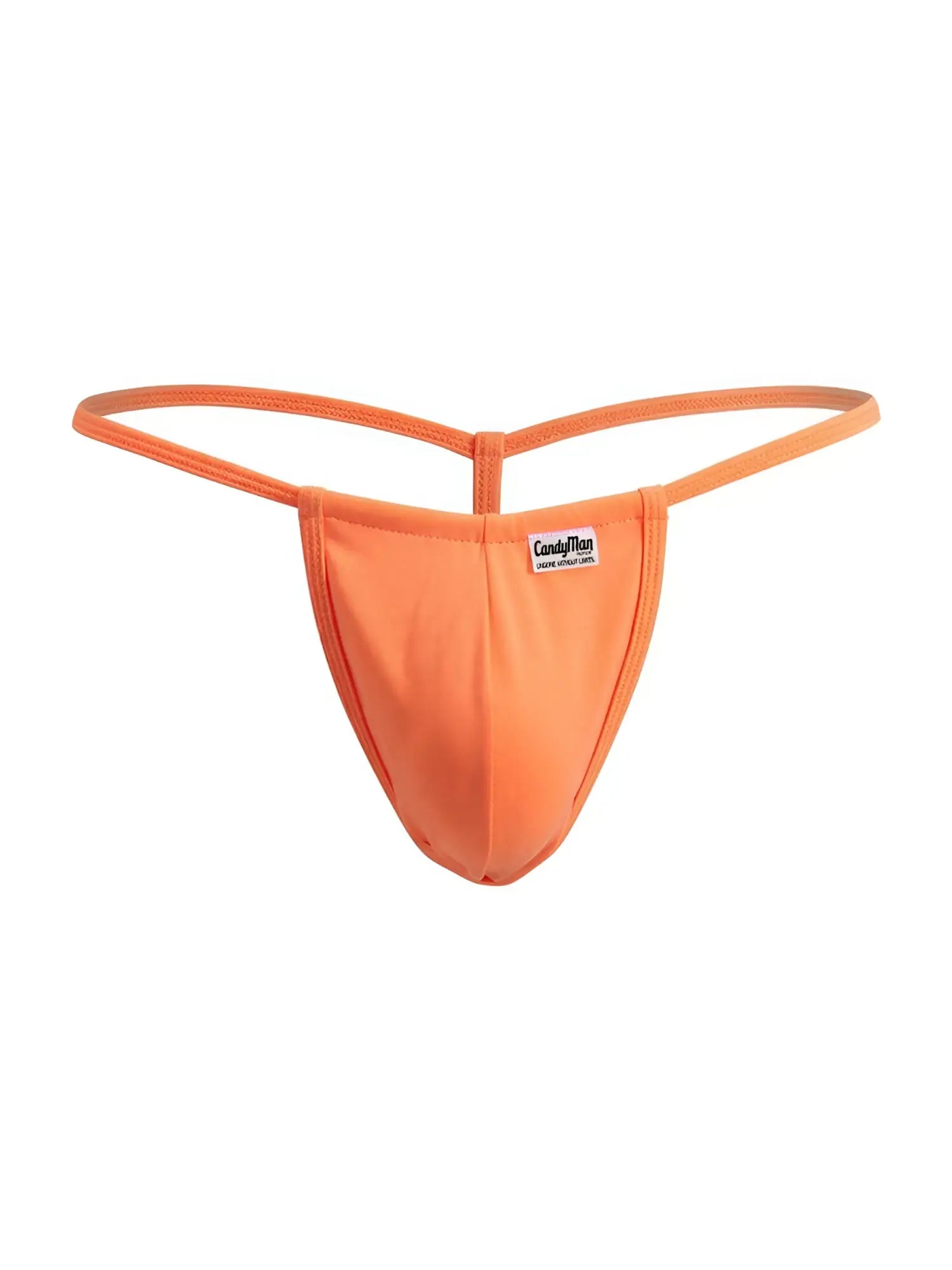Orange candyman 9586 g-string thong made of smooth stretchy fabric with thin supportive straps and minimalist design