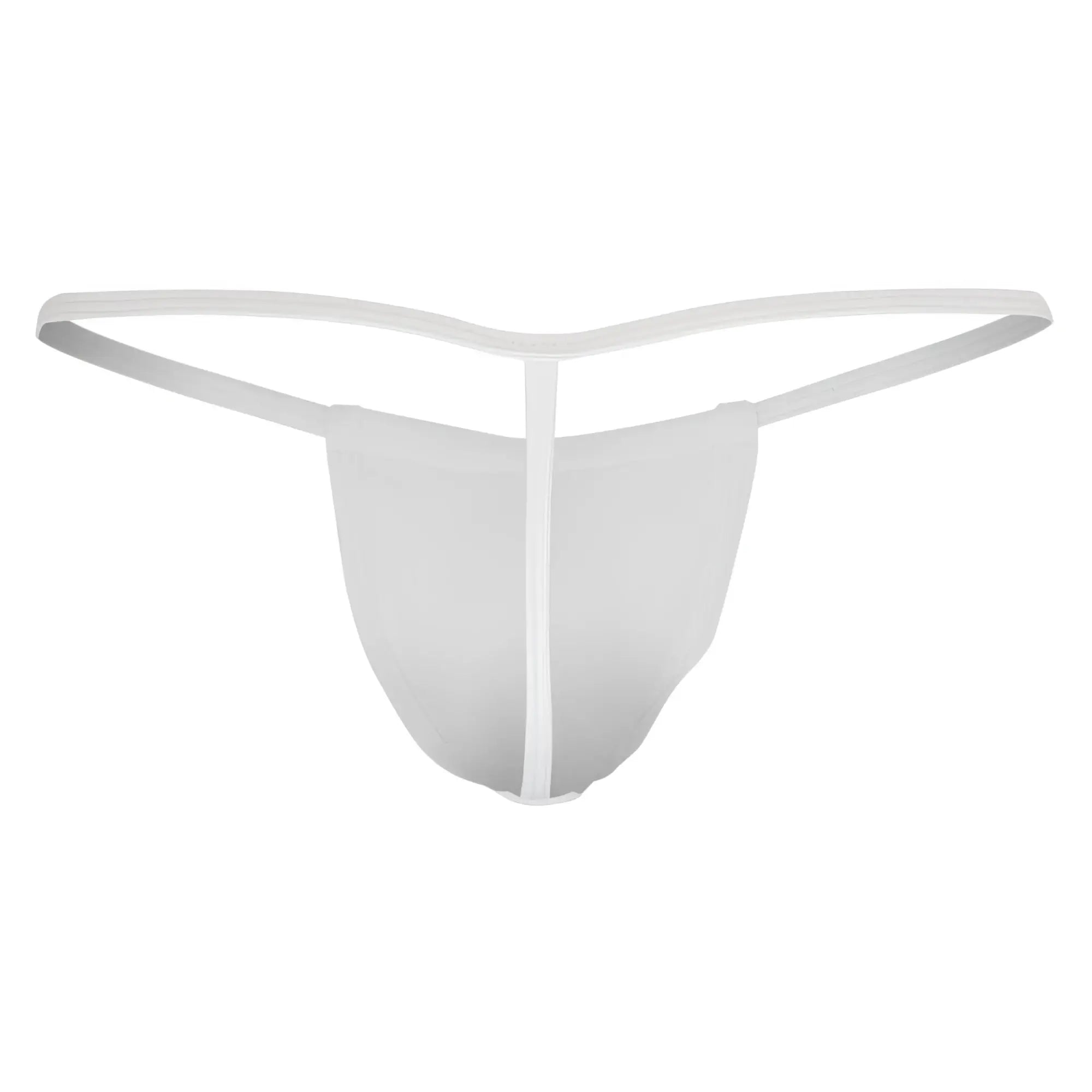 White candyman 9586 thong made of smooth stretchy fabric with a minimalist sleek form-fitting design