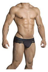 Black lace-trimmed calvin klein briefs in black color featuring delicate lace details for stylish comfort