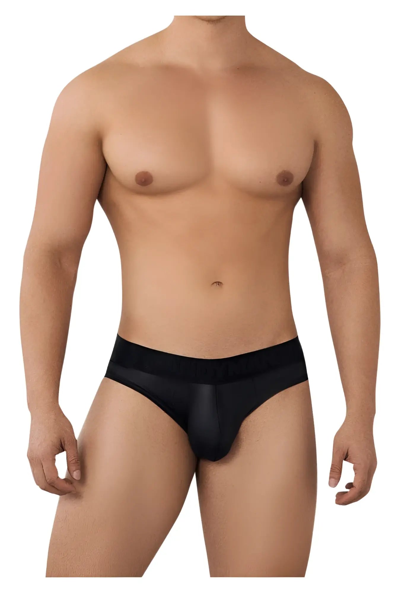 CandyMan 99641 shorty briefs black mesh with solid black waistband for comfortable everyday wear