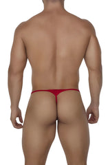 Red candyMan 99685 lace thong made of stretchy fabric showing front side