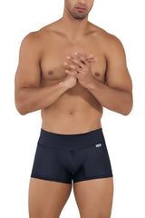 Navy blue candyMan 99729 work-n-out trunks men’s briefs with high waistband and subtle side brand logo