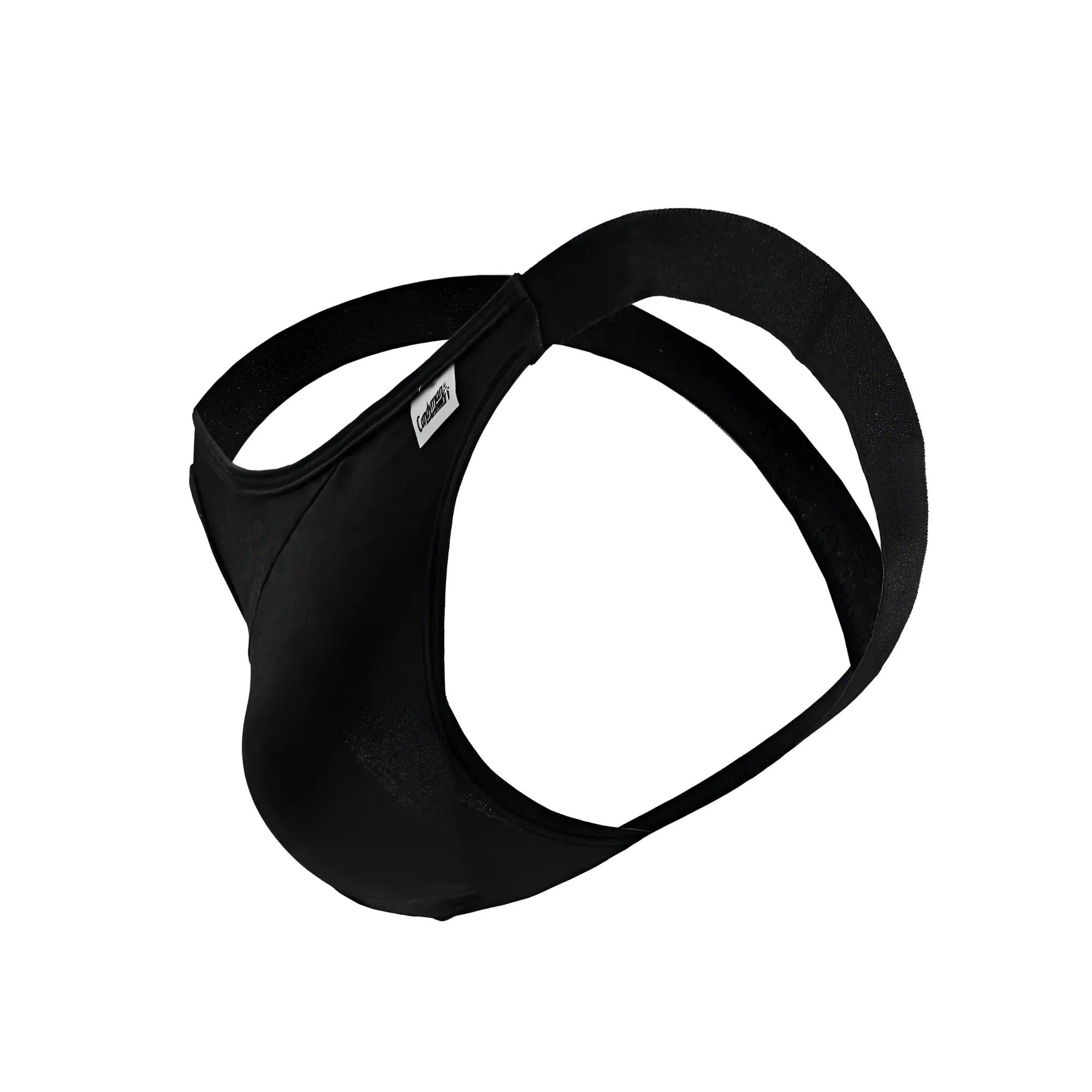 Black candyman 99848 bikini thongs with smooth fabric and supportive straps designed for a snug fit