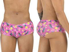 Pink pineapple-patterned men’s briefs candy man 99922 trunks color printed pink made of soft fabric