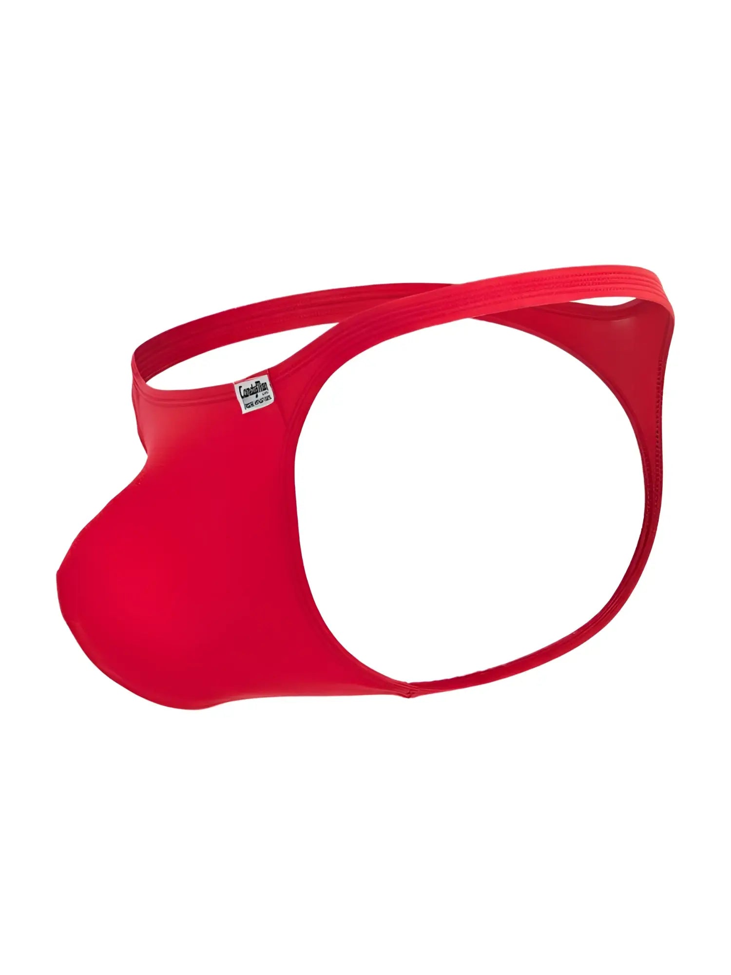 CandyMan 99930 red men’s thong with form-fitting cutout design and elastic waistband for comfortable wear
