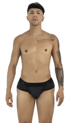 Black candyman 99932 briefs with a smooth form-fitting design and slightly elastic waistband for comfortable wear