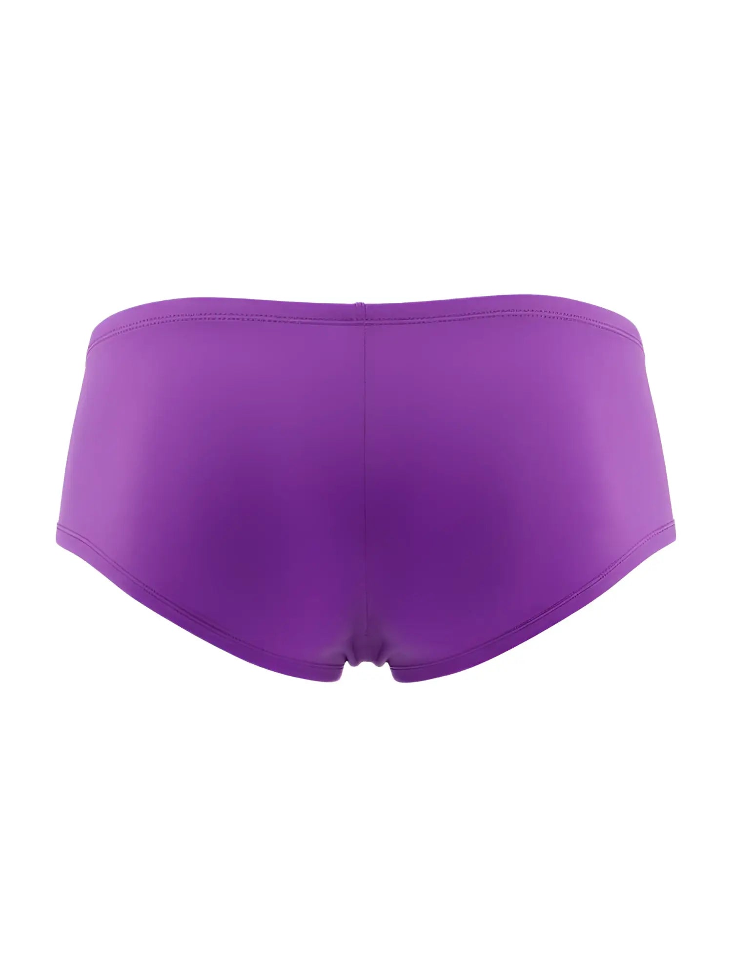 Back view of CandyMan orchid trunks, featuring a solid-colored, form-fitting design with a center back seam.
