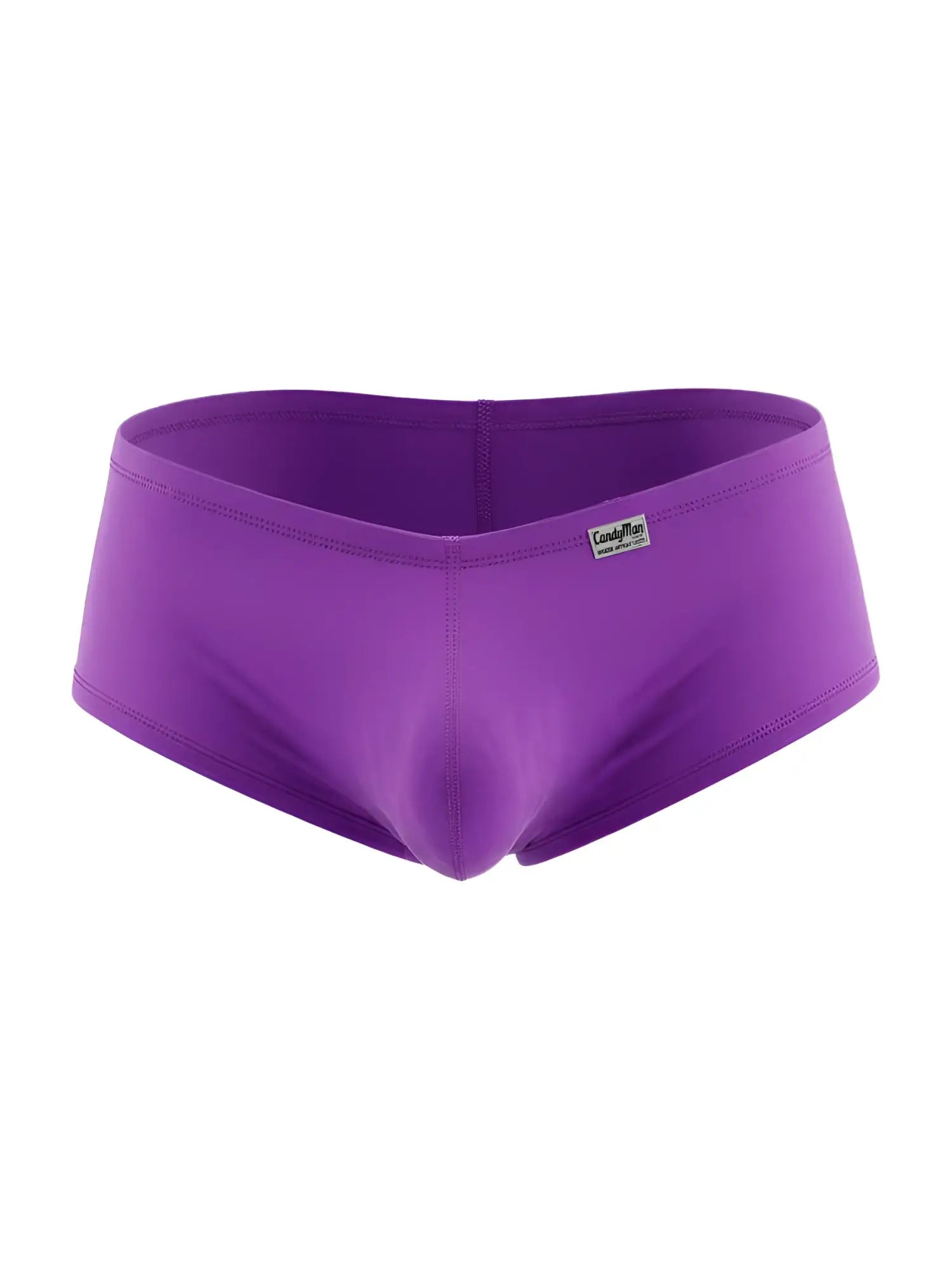 CandyMan orchid trunks featuring a form-fitting, seamless design with a small brand tag on the front waistband.