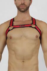 Cellblock 13 bandit harness red cbs161 size s featuring a bold structured red and black design in durable material