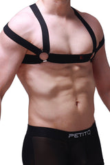 PetitQ Chest Harness Louens Black