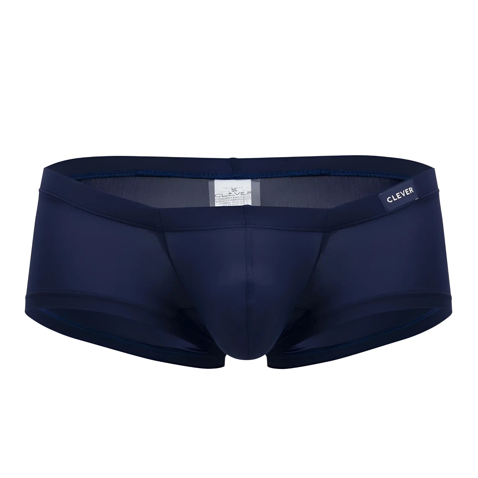 Navy blue clever 0872 latin trunks men’s briefs with smooth form-fitting design and elastic waistband