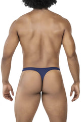 Navy blue thong from clever 100007 3pk australian latin thongs made of smooth stretchy fabric with minimalist design