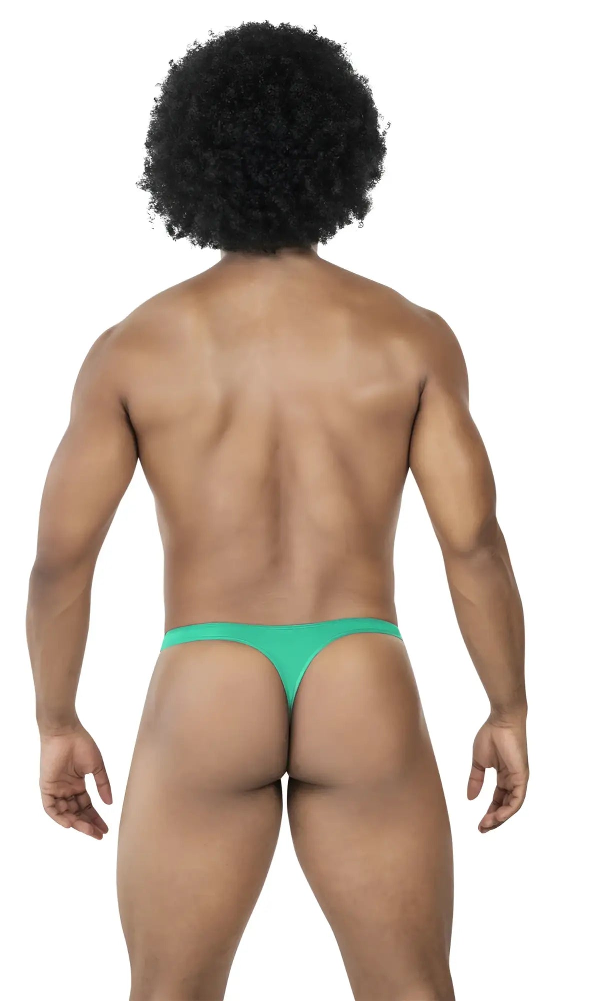 A vibrant teal clever 100007 3pk australian latin thong made of smooth stretchy fabric for comfortable wear