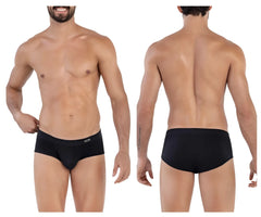 Black clever 1605 spirit briefs with ribbed texture and branded waistband for comfortable everyday wear