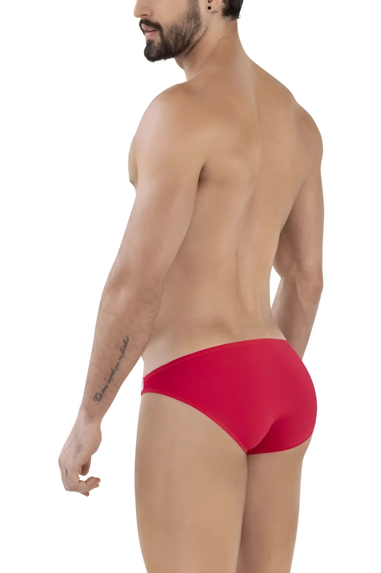 Red clever 1608 beatnik bikini briefs with a low rise cut and comfortable fabric for men