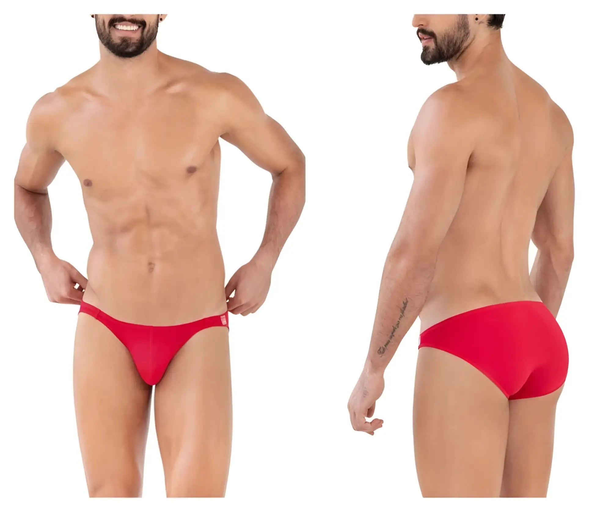 Red men’s briefs clever 1608 beatnik bikini color red with snug fit and smooth fabric for comfortable wear
