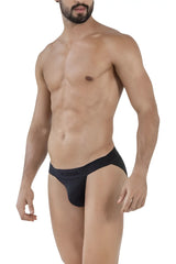 Black clever 1627 deseo bikini briefs with a form-fitting design and subtle brand logo on the waistband