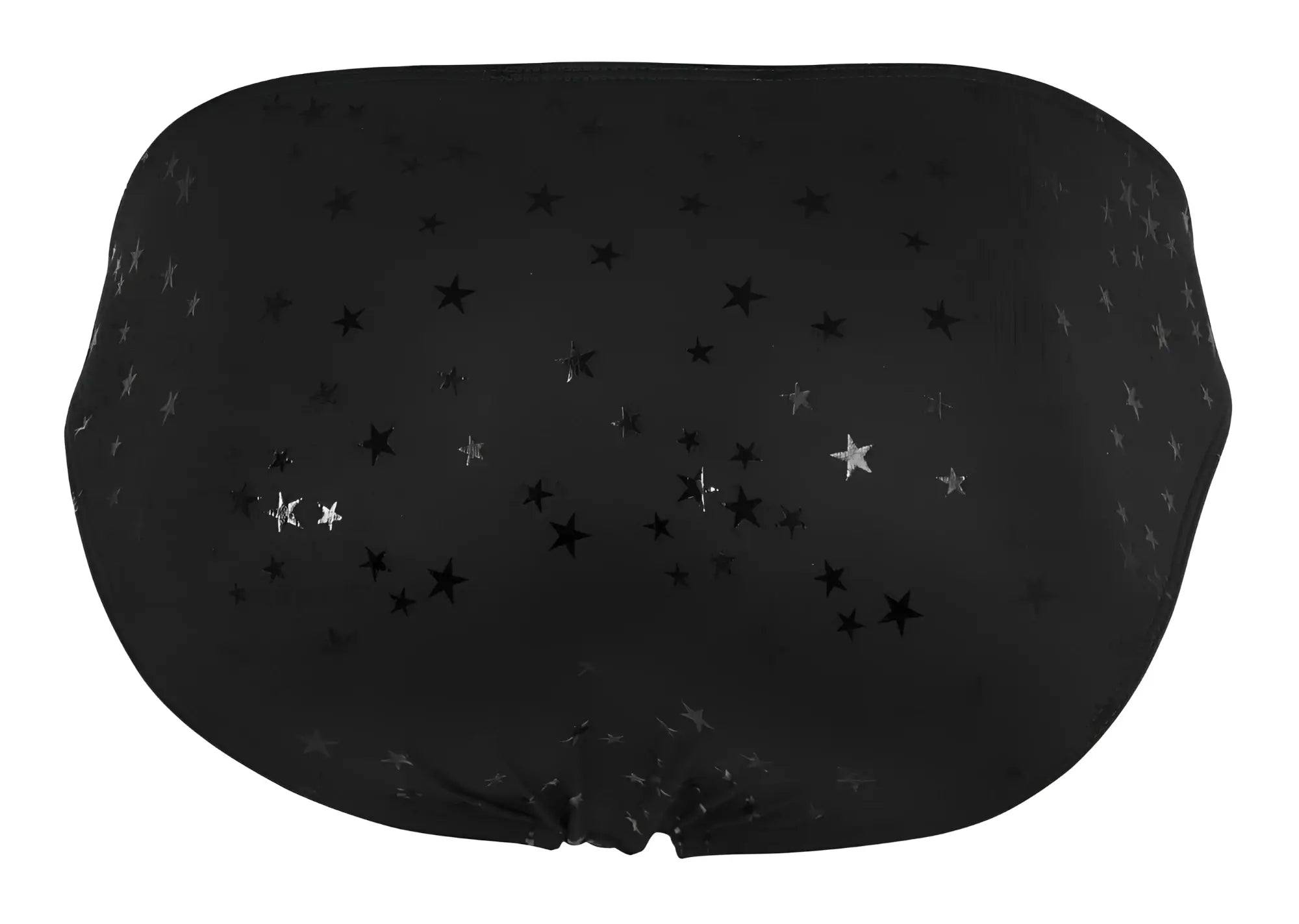 Clever 1633 illusion bikini in black swimwear with subtle silver and black star pattern for stylish beachwear