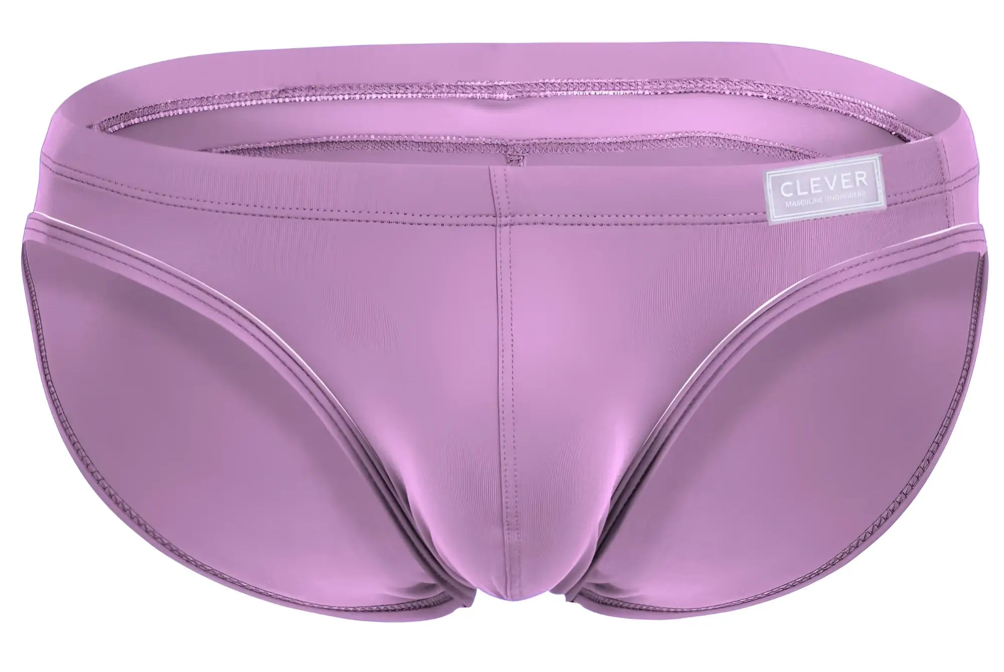 Purple clever 1656 mirage bikini briefs with smooth form fitting fabric and sleek design in grape color