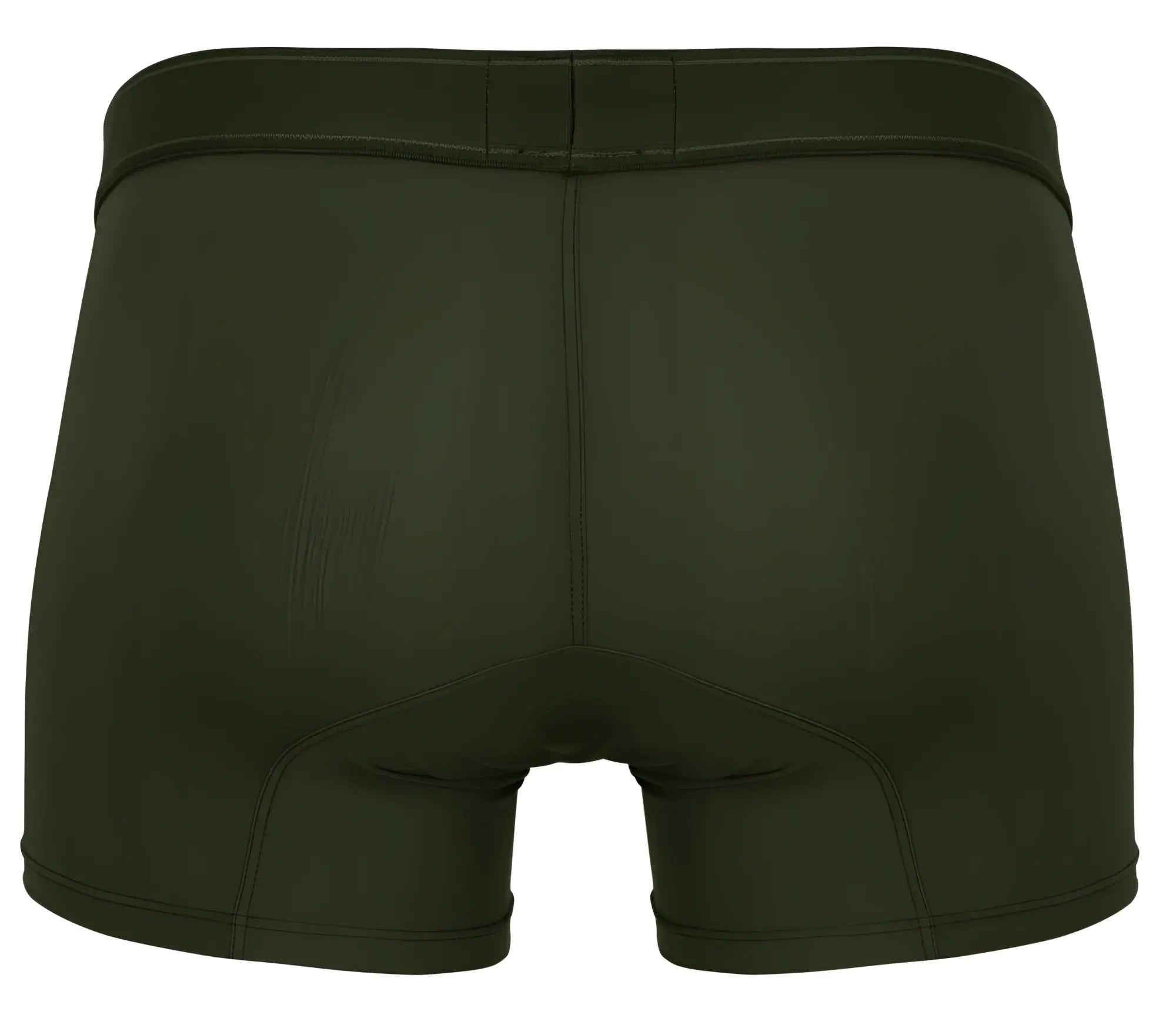 Dark olive green clever 1668 britanica trunks briefs with smooth seamless fabric and reinforced waistband stitching