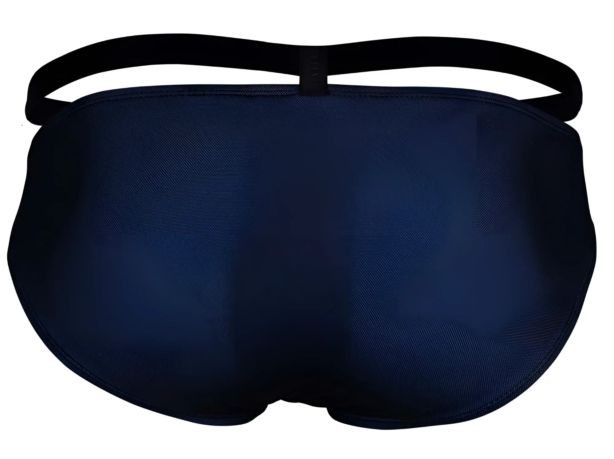 Dark blue textured fabric briefs with black elastic waistband clever 1675 eroticism bikini color blue