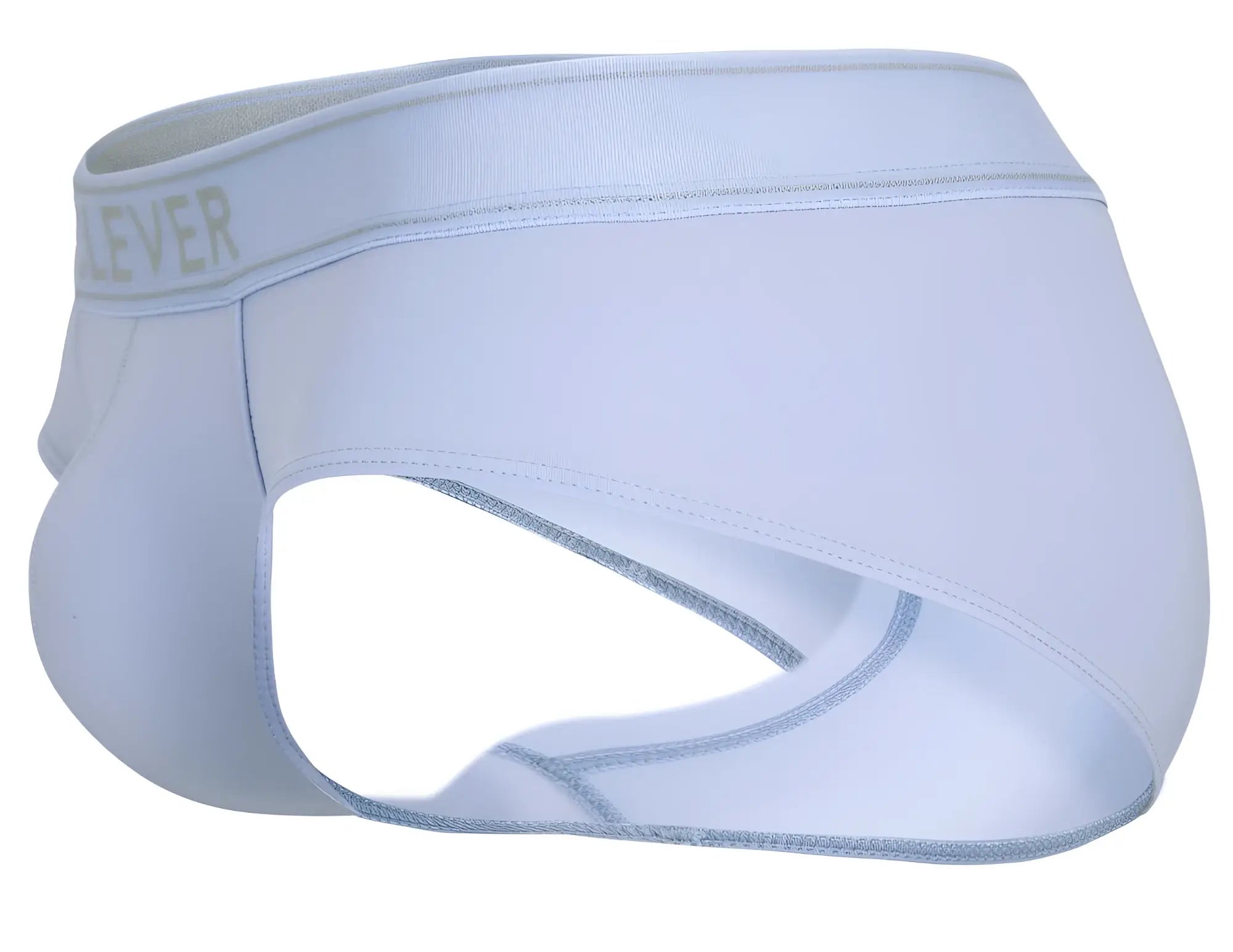 Light blue clever 1683 imagination briefs with seamless design and subtle lever logo on the waistband