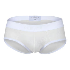 White clever brand men’s beige briefs with soft seamless design and elastic waistband for comfortable wear