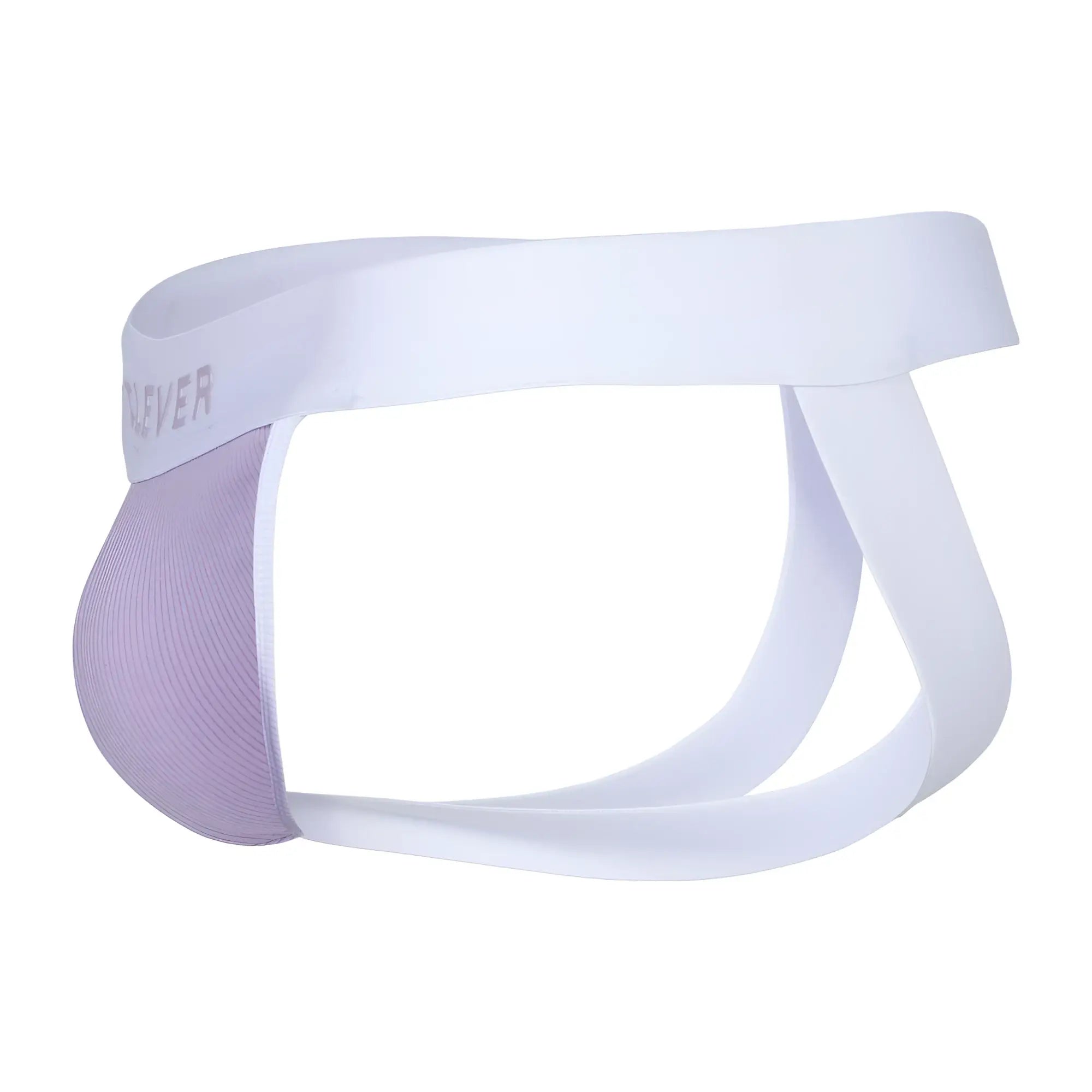 White and lavender mesh briefs with sleek modern design in clever 1734 colors jockstrap color lilac collection