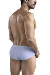 Light purple smooth-textured men’s briefs from clever 1744 spring briefs collection in blue color