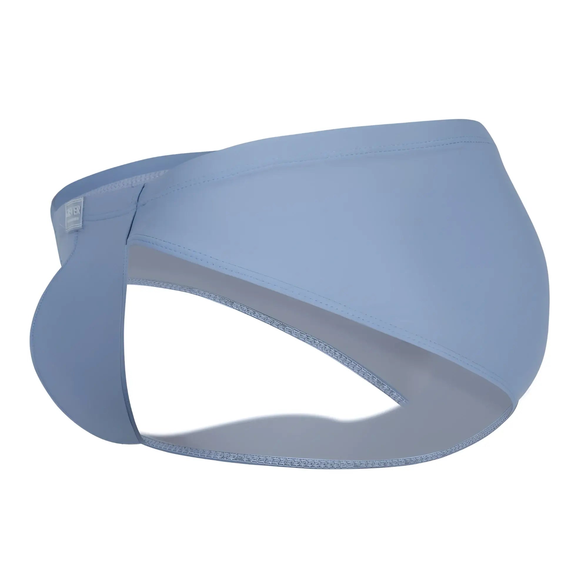 Light blue clever 1744 spring briefs with contoured design and elastic waistband made from seamless fabric