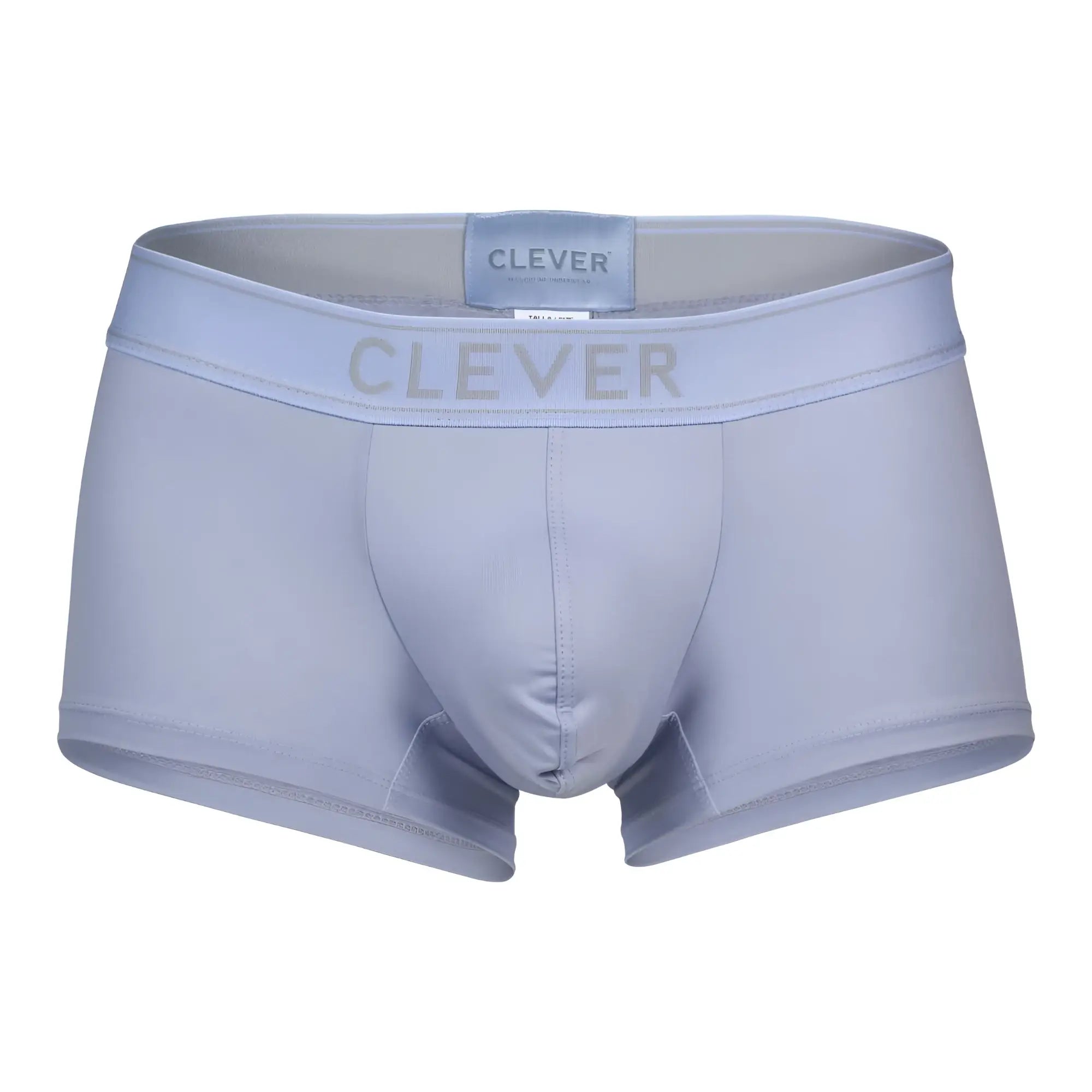 Light gray clever 1751 craftiness men’s briefs with a subtle textured waistband and brand logo in blue color