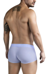 Light purple form-fitting Clever 1751 Craftiness trunks with smooth fabric waistband for men in a blue color