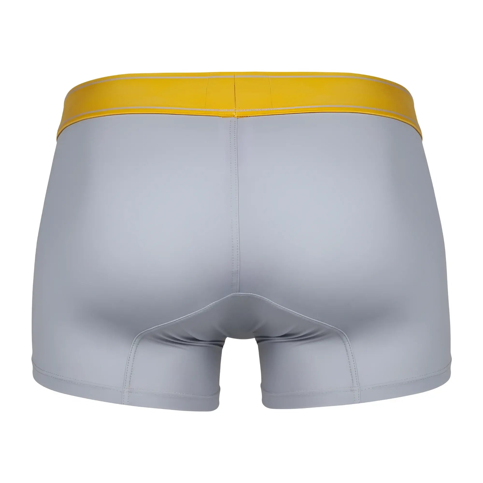 Gray boxer briefs clever 1755 diseno trunks with bright yellow waistband for comfortable everyday wear