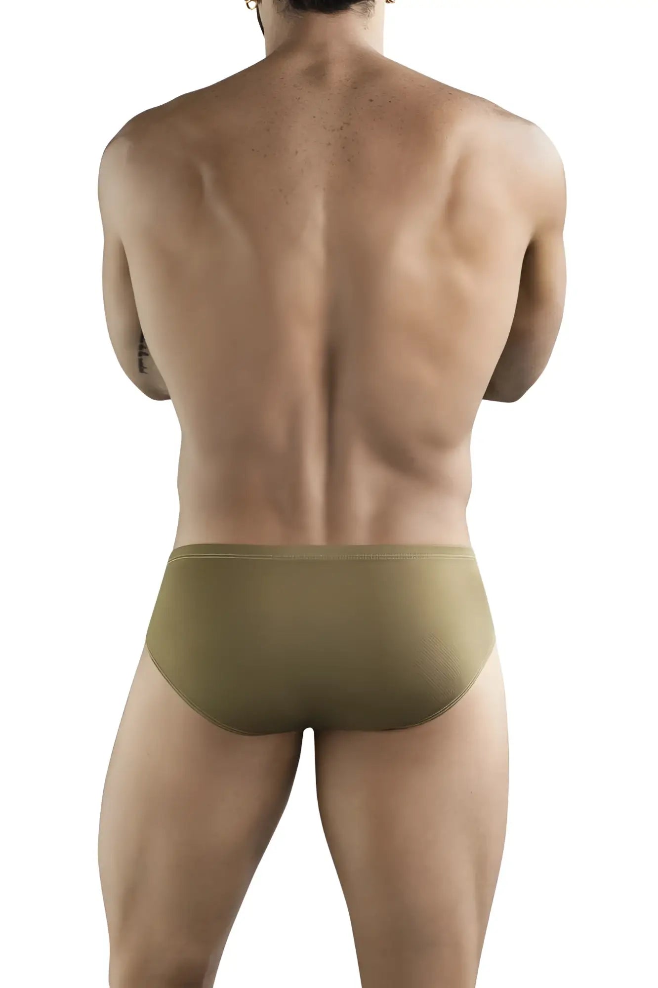 Olive green textured briefs clever 1775 optimo briefs with breathable fabric for everyday comfort