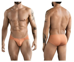 Clever 1775 optimo briefs in ochre orange with smooth form-fitting design athletic briefs for active wear