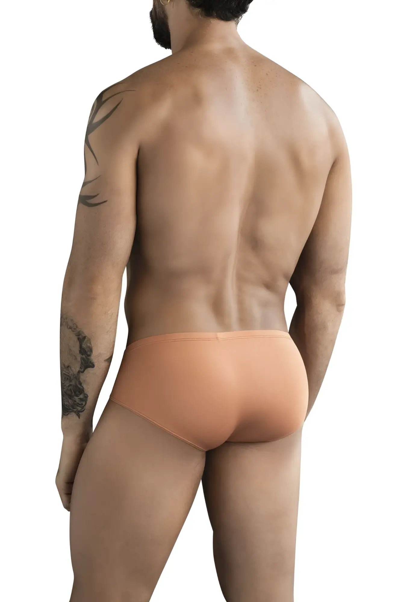 Tan clever 1775 optimo briefs with form-fitting seamless design in ochre for comfortable everyday wear