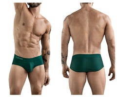 Dark green clever 1776 venecia briefs with a subtle elastic waistband and white clever logo lettering