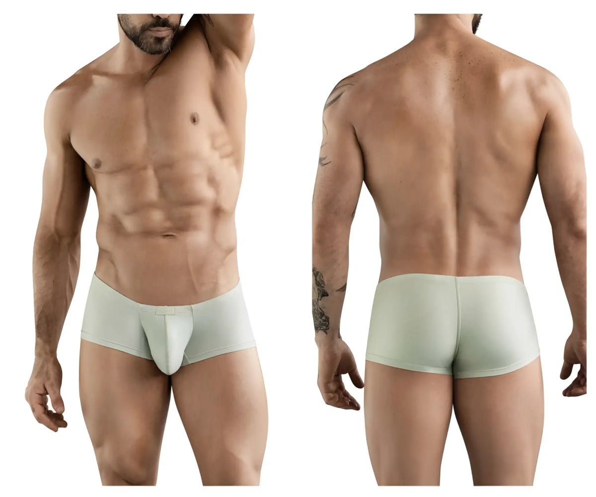 Light green clever 1780 maya trunks form-fitting men’s briefs with central pouch design in soft material