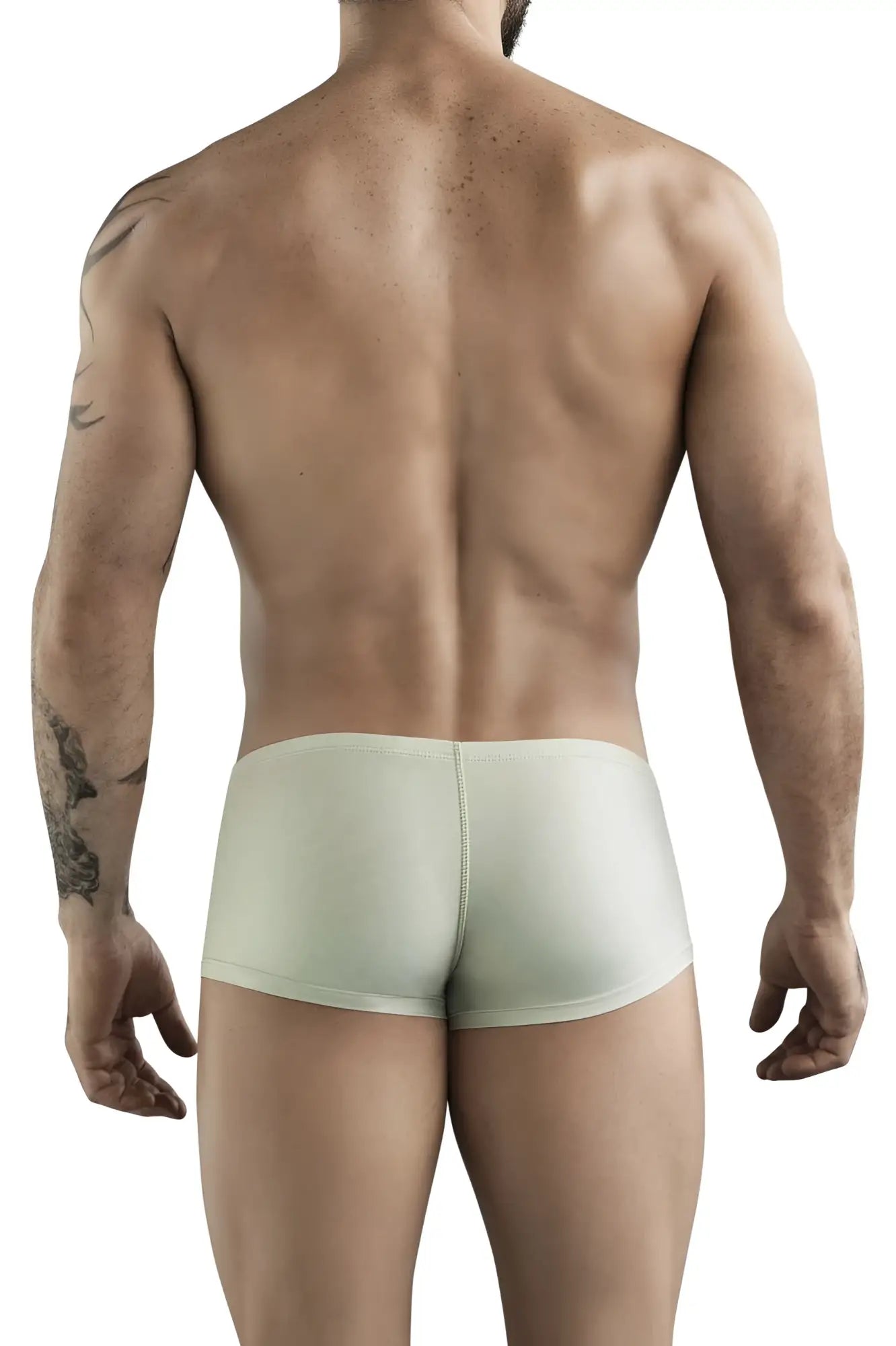 Clever 1780 maya trunks beige light green form-fitting briefs with smooth stretchy fabric and subtle center seam