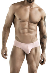 Pink clever 1781 maya briefs with smooth form-fitting design and subtle waistband detailing for athletic wear